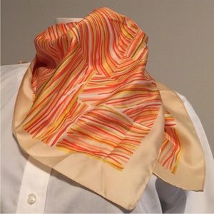 GLENDEX Large yellow/orange Polyscarf